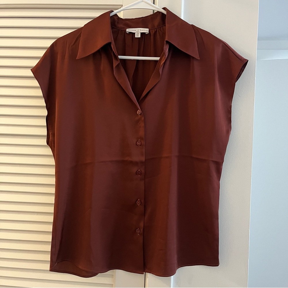 Elegant Brown Women's Top